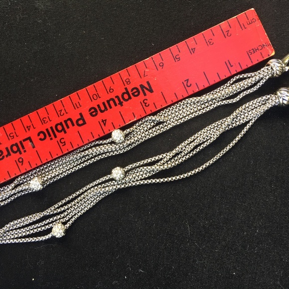 Silver Tone Chains with Rhinestone Disco Balls - Picture 3 of 15